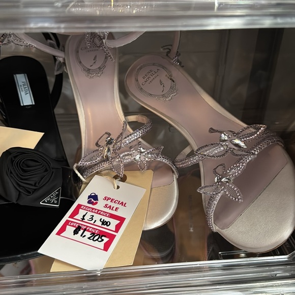 RENE CAOVILLA BUTTERFLIES SANDALS - Picture 6 of 9